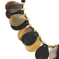 Brown and Black Genuine Buffalo Horn Necklace 15 Inches - Sticky add to cart bar