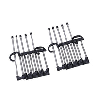 Set of 2 Black 5 Layered Pants Rack