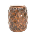 Bronze Finish Hammered Iron Stool with Storage (14"x11"x11") 5.5 lbs - Sticky add to cart bar