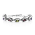 Bali Legacy Multi Gemstone Bracelet in Sterling Silver (7.50 In) 6.60 ctw - Sticky add to cart bar
