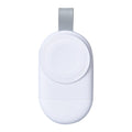 White Compact and Portable Watch Wireless Charger - Sticky add to cart bar