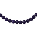 Purple Crystal Beaded Necklace 18 Inches in Sterling Silver 260.00 ctw - Sticky add to cart bar