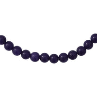 Purple Crystal Beaded Necklace 18 Inches in Sterling Silver 260.00 ctw