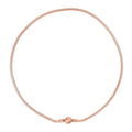 Snake Chain 18 Inches in ION Plated Rose Gold Stainless Steel with Round Shape Lock - Sticky add to cart bar
