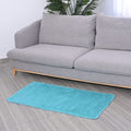 HOMESMART Blue Microfiber High Pile Rug with Non-Slip Back (23.5"47") - Sticky add to cart bar