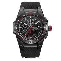 GAMAGES OF LONDON Limited Edition Hand Assembled Virtuo Automatic Movement Silicone Strap Watch in Black (45mm)