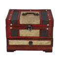 MDF 3 Layer Golden Floral Embossed Pattern Wooden Jewelry Box (8.6"x 6.3"x6.3") - Sticky add to cart bar