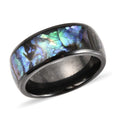 Abalone Shell, Black Color Ceramic Ring in Stainless Steel - Sticky add to cart bar