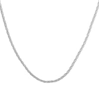 Singapore Chain 20 Inches in Sterling Silver 2.85 Grams