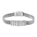BALI LEGACY Sterling Silver Multi Row Bracelet (7.00 In) (40 g) - Sticky add to cart bar