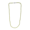 Peridot Beaded Necklace 18 Inches in Sterling Silver 27.00 ctw - Sticky add to cart bar