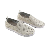 FROGG TOGGS Olive Traveller's Slip-on Perforated Comfort Shoes (Size 5)