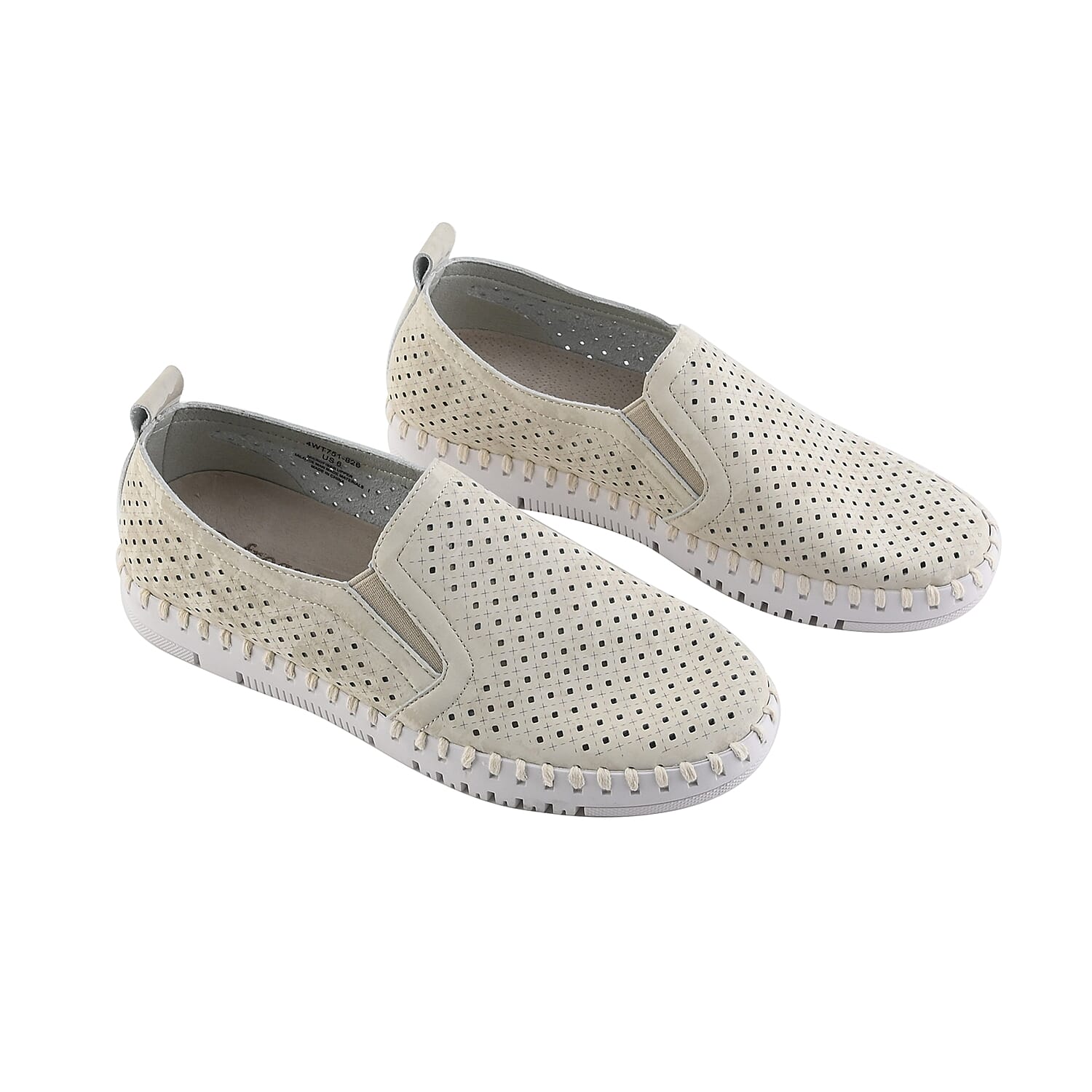 FROGG TOGGS Olive Traveller's Slip-on Perforated Comfort Shoes (Size 5) (1)