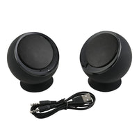 iJoy ECLIPSE Black Pairing Bluetooth Speakers with Carrying Case