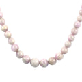 RARE FIND Kunzite Beaded Necklace 15-20 Inches in Stainless Steel 229.60 ctw - Sticky add to cart bar