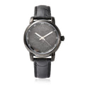 EON 1962 Swiss Movement Watch with Black Marvelous Meteorite Dial & Black Leather Strap - Sticky add to cart bar