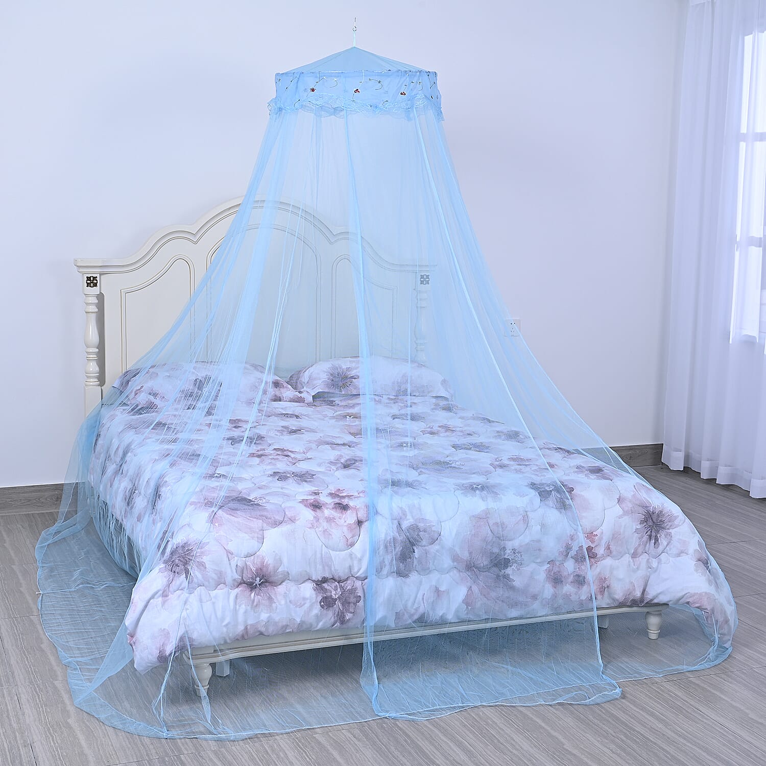 Portable Mosquito Bed Canopy- Blue (23.62"x98.42")
