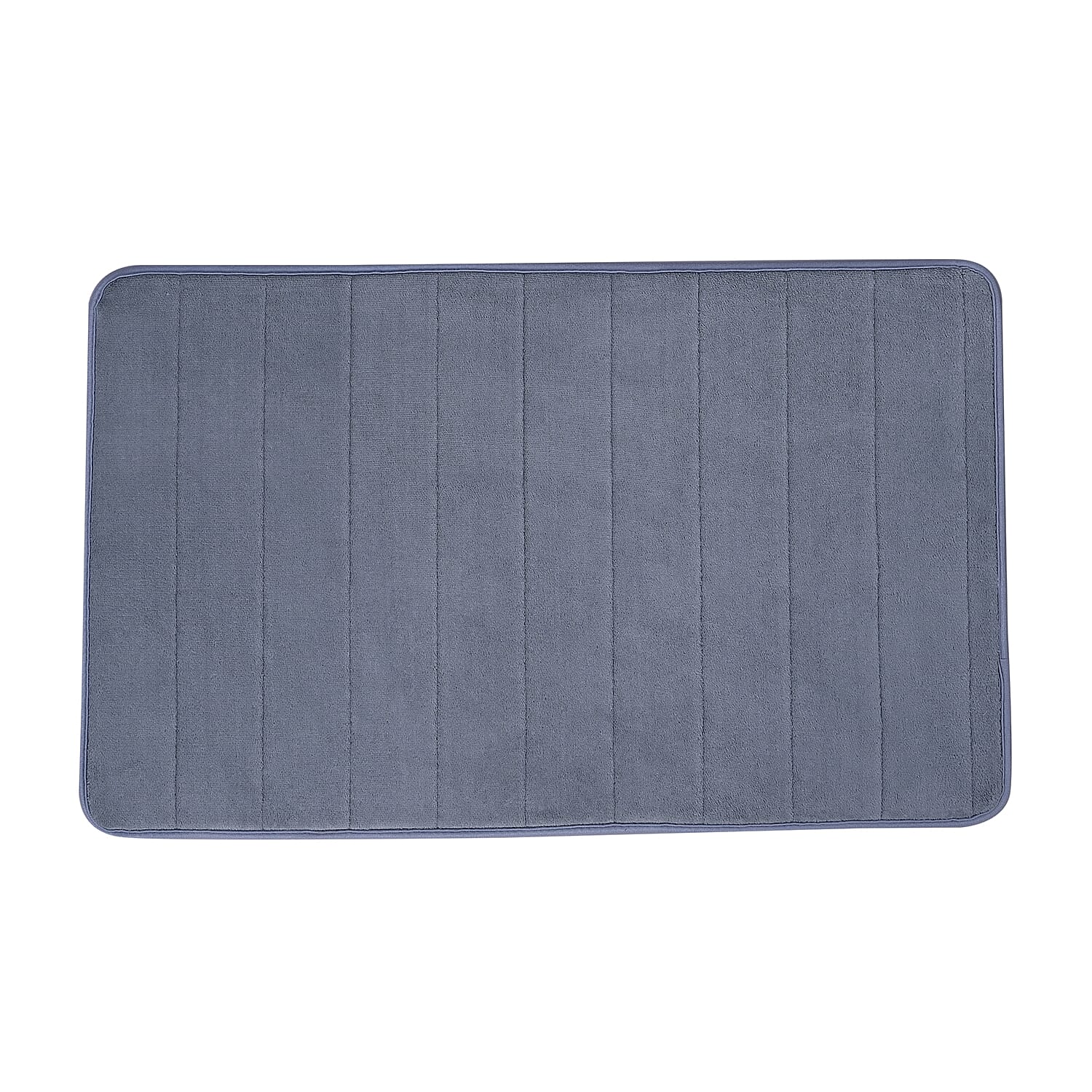 Gray Color Microfiber Anti-Slip Bathmat (19.8"x31.5")