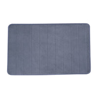 Gray Color Microfiber Anti-Slip Bathmat (19.8"x31.5")