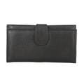 PASSAGE Black Genuine Leather RFID Tri-Fold Wallet (8.5"x4.5"x.5'') - Sticky add to cart bar