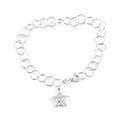 Diamond Cut Star Link Bracelet in 14K YG Over Sterling Silver (7.00 In) 2.90 Grams - Sticky add to cart bar