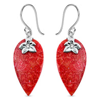 Fancy Drop Earrings in Sterling Silver