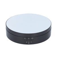 Black Rotating Display Stand with Crystal Glass (3xAAA Batteries Not Included)