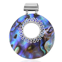 Abalone Shell Aurora Ring Pendant
