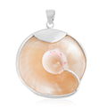 Mother Of Pearl Drop Pendant in Sterling Silver - Sticky add to cart bar
