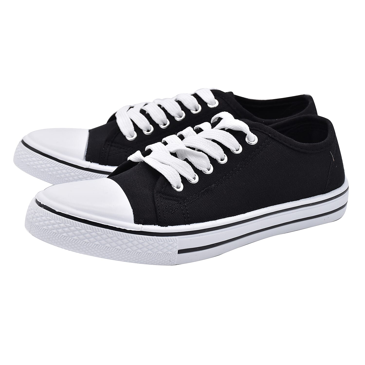Black Star Canvas Lace Up Size 5 (US)