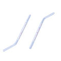 Set of 2 Rose Quartz - Natural Gemstone Crystal Drinking Straw Gift Set (2.9"x0.35") - Sticky add to cart bar