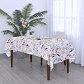 HOMESMART Multi Color Leaves Pattern Tablecloth (55"X86") - Sticky add to cart bar
