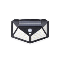 Waterproof Solar Rechargeable Motion Sensor Light with 114 LED Light, 3 Adjustment Modes and 270Â° Wide Angle (7.3x4.9x2.4)