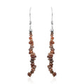 Uncut Natural Pink Diamond Earrings in Platinum Over Sterling Silver 7.50 ctw - Sticky add to cart bar