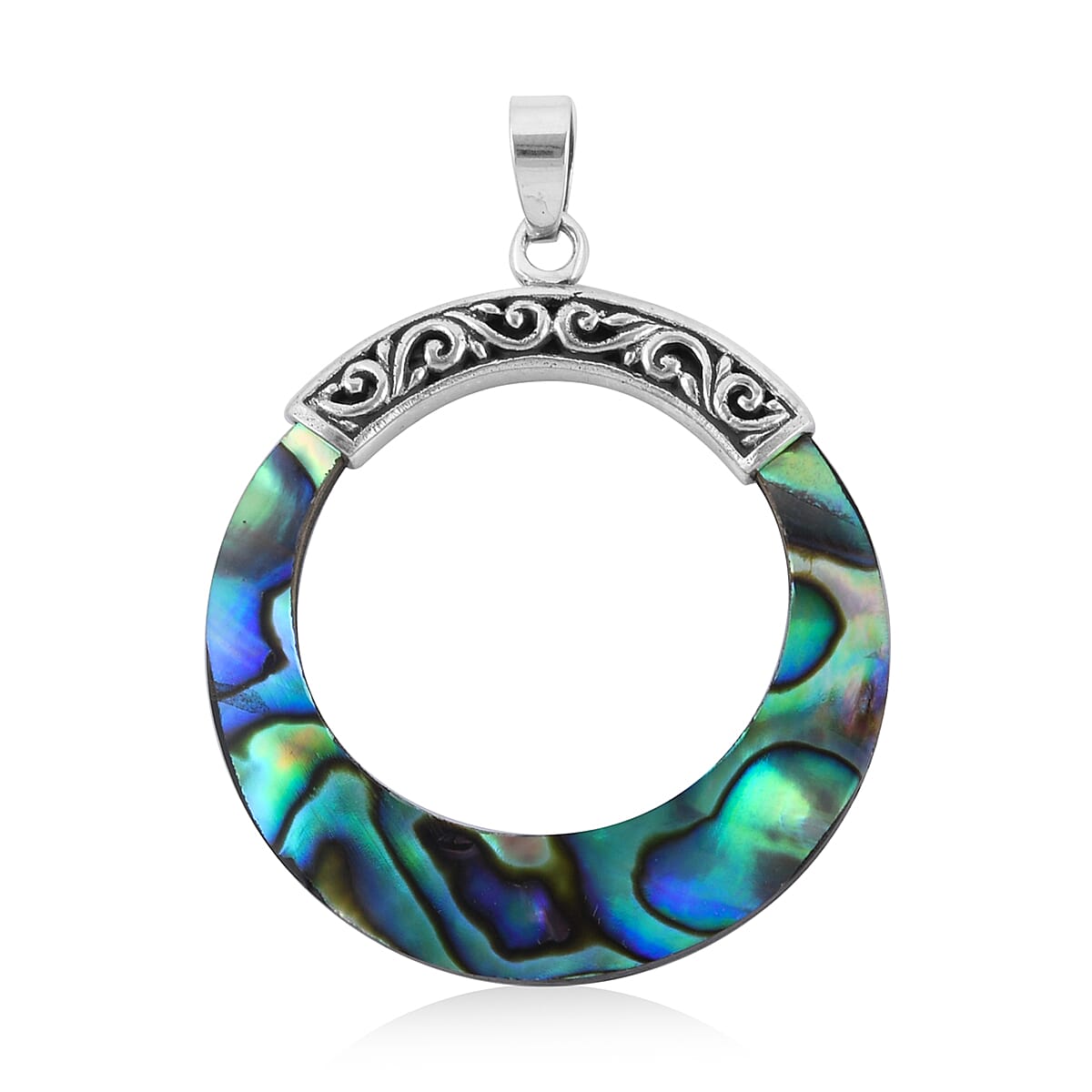 Abalone Shell Celestial Ocean Loop Pendant
