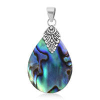 Abalone Shell Pendant without Chain in Sterling Silver