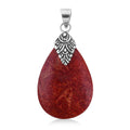 Crimson Sponge Coral Pendant in Sterling Silver - Sticky add to cart bar