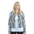 HAZAN Blue Moroccan Print Blazer - L - Sticky add to cart bar