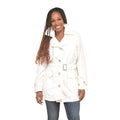 JOU JU White Button-up Trench Coat - 1X - Sticky add to cart bar