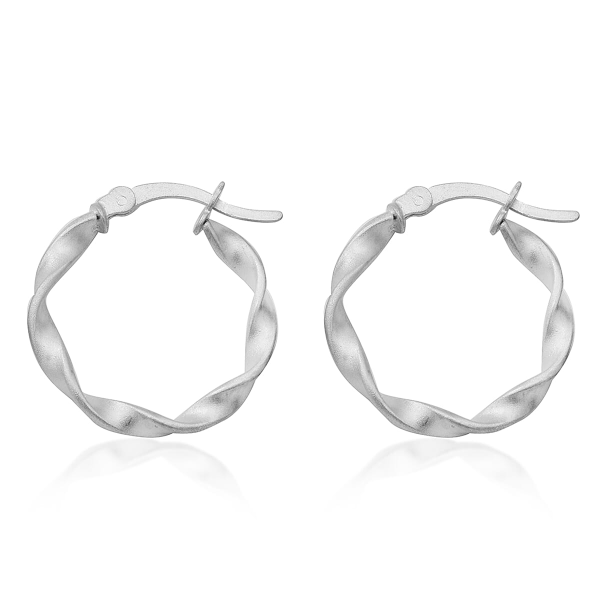 14K YG Over Sterling Silver Scalloped Earrings