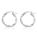 14K YG Over Sterling Silver Scalloped Earrings - Sticky add to cart bar