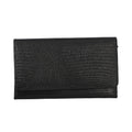 ONE TIME CLOSEOUT DEAL Black 100% Genuine Leather Lizard Embossed RFID Wallet - Sticky add to cart bar