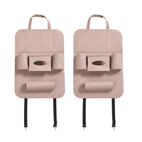 Set of 2 Multi-Function Car Seat Storage Bag - Beige (15.75"x21.65")