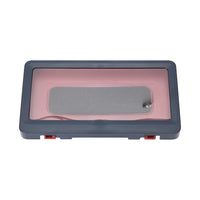 Dark Blue Waterproof Wall-mounted Phone Case with a Flexible Touch Screen
