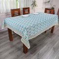 Grey Mustard Screen Printed Cotton Sheeting Table Cover - Sticky add to cart bar