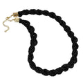 Orange Glass Seed Beaded Necklace (24 Inches) in Goldtone - Sticky add to cart bar