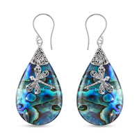 Abalone Shell  Earring  Sterling Silver
