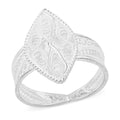 Sterling Silver Filigree Fleur De Lis Ring (2.50 g) - Sticky add to cart bar
