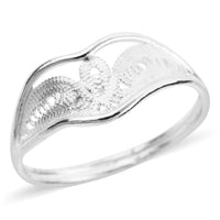 Artistry Tarakashi Collection Sterling Silver Crown Ring (Size 7.0) 1.60 Grams
