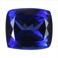 Certified and Appraised Flawless AAAA VIVID Tanzanite, Loose Gemstone For Ring Pendant, Loose Tanzanite For Jewelry Making  (Cush 7x7 mm) 1.50 ctw - Sticky add to cart bar